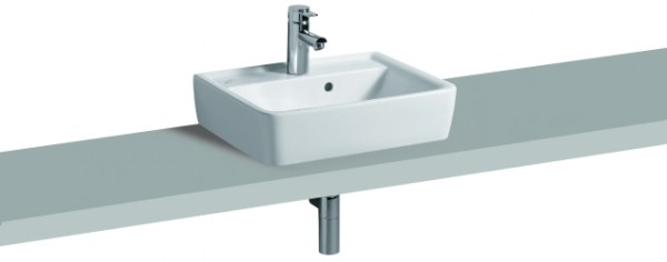 Keramag Aufsatz-Handwaschbecken Renova Nr.1 Plan 500 x 380 mm, 275150