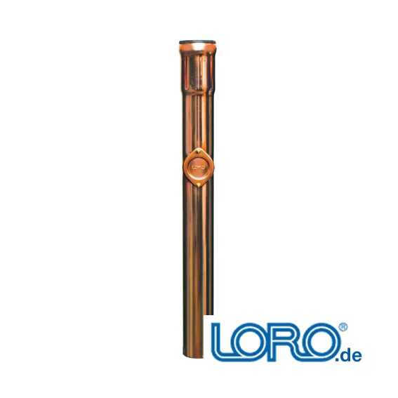 Loro Regenstandrohr DN 100, aus Kupfer, rund, m. Muffe, mit Reinigungsöffnung