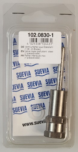 Suevia Ventilunterteil Edelstahl, Nr. 102.0830-1 (1 Stck./Blister), zu Mod. 179/929/939