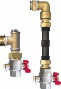 Logafix WMZ-Einbaustrecke 3/4" vertikal, Typ UVE-WMZ, m.Spez-KH, Anschluss M10