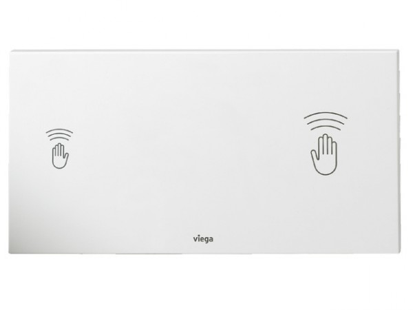 Viega Betaetigungs-Platte Visign for Care sensitive 8352.21, 653828, 230V, Kunststoff, weiss