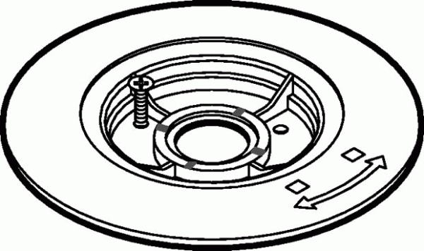 Geberit Befestigungsscheibe zu Pluvia Grundkörper