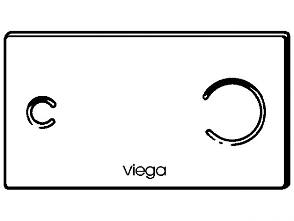 Viega Betätigungs-Platte Visign for More 100 sensitive, Mod. 8352.12, 6V