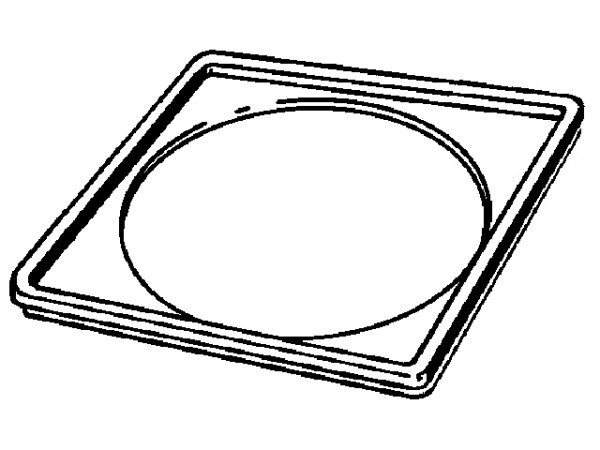 Viega Renovierungsrahmen 4949.4, 100x100mm, 627027, zum Einbau in neuen Fliesenbelag