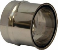 Abgasrohr-Wandfutter aus Edelstahl, doppelt Abgasrohr-Wandfutter aus Edelstahl, doppelt