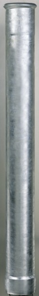 Grömo Regenstandrohr rund, DN 100 x 1000mm, aus verz. Stahlrohr, mit Dichtung u. Steckadapter