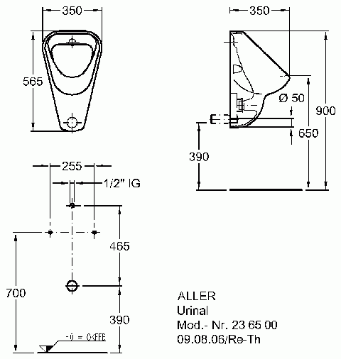 Keramag Urinal Aller 236500