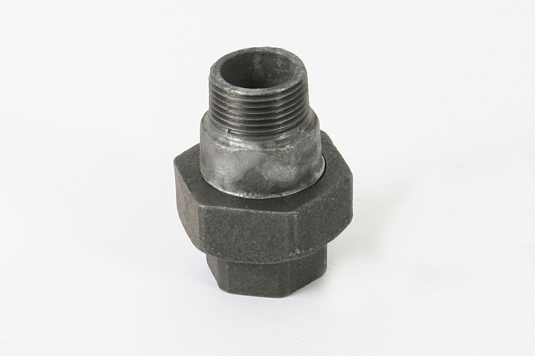 Tempergussfitting Schwarz 1 Zoll - Flachdichtende Verschraubung Typ 331