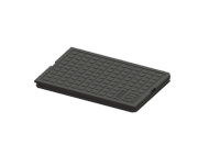 KESSEL Abdeckplatte, aus PVC, Größe 2/3,Farbe: schwarz KESSEL Abdeckplatte, aus PVC, Größe 2/3,Farbe: schwarz