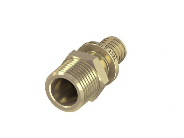 TECEflex Übergangsnippel, Standard Messing
