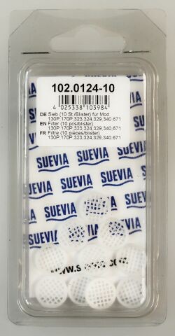 Suevia Sieb, Nr. 102.0124-10 (Multipack, 10 Stck.) zu Mod. 43/43A/92R/93/95/130P/170