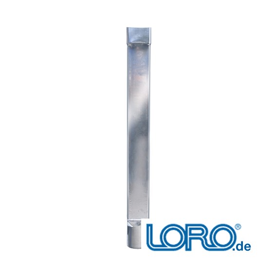 Loro Regenstandrohr quadratisch, DN 100 x 1000 mm, aus verz. Stahlrohr