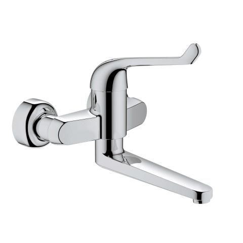 Grohe Sicherheitsmisch-Waschtisch-batterie Euroeco Special 32793 Wandm. Ausl. 256mm chrom