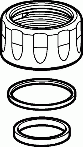 Geberit Überwurfmutter mit Dichtungssatz