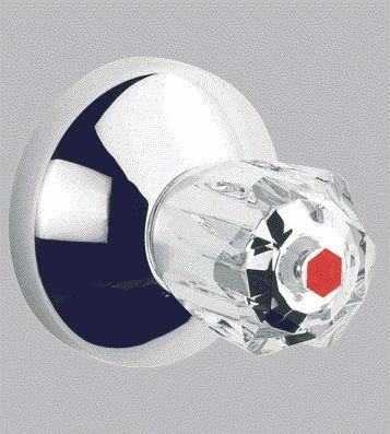 Grohe Unterputz-Ventil-Oberbau Atlanta 19831 T:20-80mm Brillant-Griff Mark. rot chrom