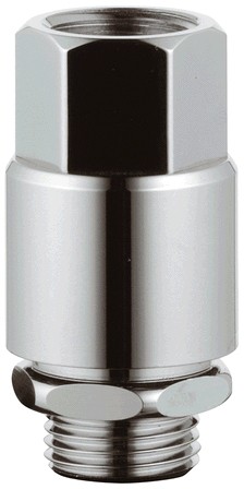 Rohrbe- u. Entlüfter, Durchgangsform, DN15 (1/2"), 41230000 verchromt