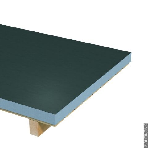 RZ Zink-Blech GRANUM basalte, foliert, Stärke: 0.70 mm, Tafel 2000 x 1000 mm (10,08 kg/Tafel)