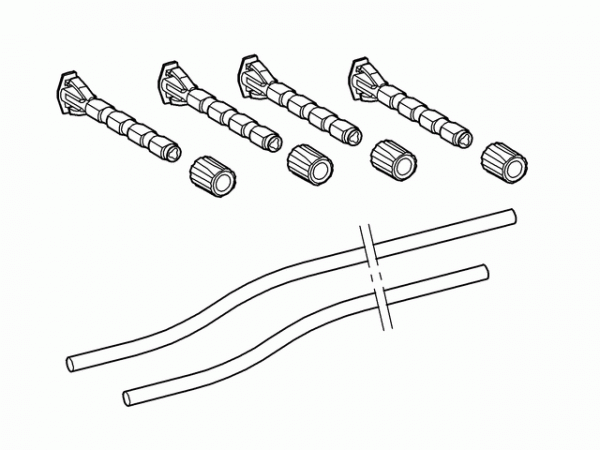 Grohe Verlängerungs-Set 38714 70mm für Abdeckplatten/Betätigungen