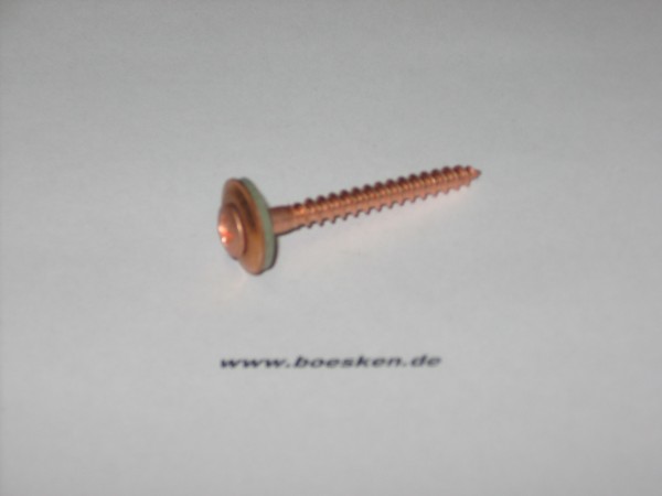 Kupfer-Spenglerschraube, Dichtscheibe 15 mm