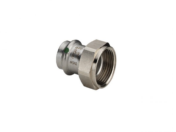 Viega Sanpress-Inox Verschraubung, Mod. 2363, flachdicht., m. G-Gewinde