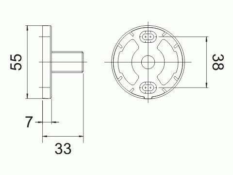 Keuco Wandbefestigung Plan 14935, mit Blende, verchromt/weiß
