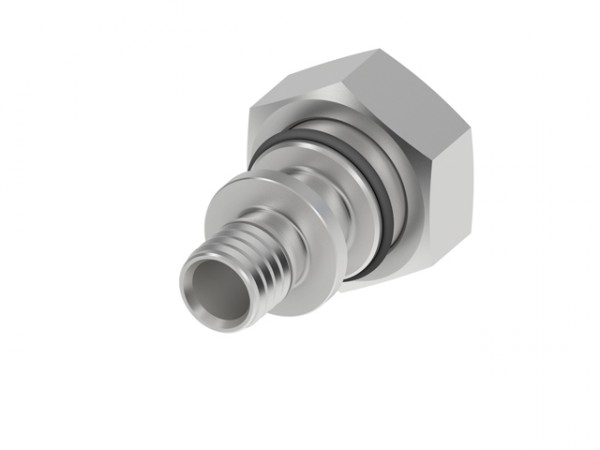 TECEflex Verschraubung 16 mm auf Eurokonus, vernickelt