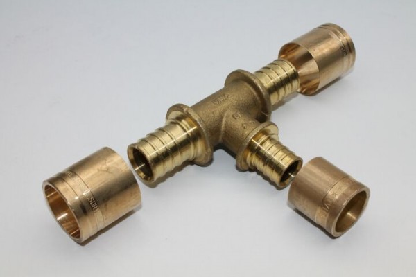 isopex T-Stück als Pressverbindung, Sanitaer - 10 bar, Typ PT - 20 x 20 x 20 mm