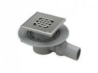 Viega Badablauf 4935.2, DN 50, 557140, CrNi-Rost 150x150mm Viega Badablauf 4935.2, DN 50, 557140, CrNi-Rost 150x150mm