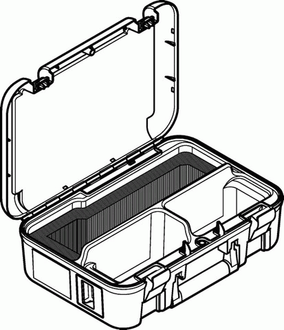 Geberit Mapress Koffer leer für Rohrentgrater RE 1