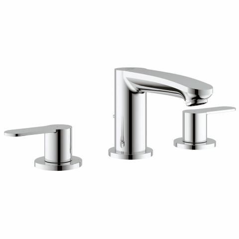 Grohe 3-Loch-Waschtisch-Batterie Eurostyle C 20208 Zugstangen-Ablaufgarnitur chrom