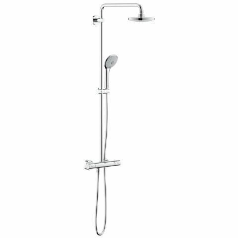 Grohe Duschsystem Euphoria 27296 mit AP-Thermostat 450mm Duscharm chrom