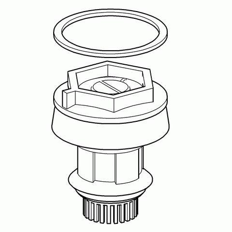 Grohe Kolben 43447 komplett für WC-Druckspüler Aufputz