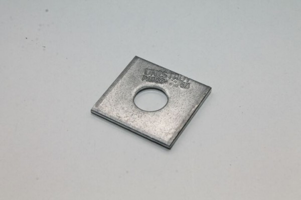 Tyco Verbindungsplatte 30x30x3mm, Loch: 12mm f. Schraube M10, verz., P1063/10, zu Schiene 41mm