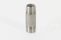 Edelstahl Rohrdoppelnippel 410, DN25 (1"), 1.4571, V4a Edelstahl Rohrdoppelnippel 410, DN25 (1"), 1.4571, V4a