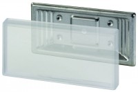 Simplex Schraubhalter aus Edelstahl, 100 x 50 mm Simplex Schraubhalter aus Edelstahl, 100 x 50 mm