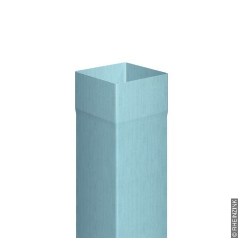 Titanzink-Kastenfallrohr, RZ vorbewittert blaugrau, L: 2m