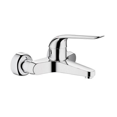 Grohe Einhand-Waschtisch-batterie Euroeco Special 32778 Wandm. Gussauslauf Ausladung 204mm chrom