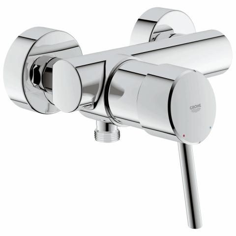 Grohe Einhand-Brausebatterie Concetto 32210 für Wandmontage eigensicher chrom