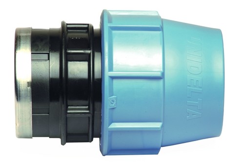 Fiedler PP Verschraubung reduziert 25mm x DN15 (1/2&quot;) IG