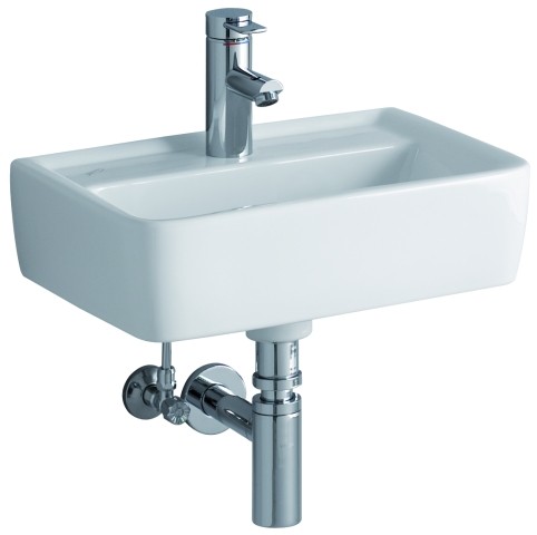 Keramag Handwaschbecken Renova Nr. 1 Plan, mit Hahnl. ohne Überlauf 450x320mm