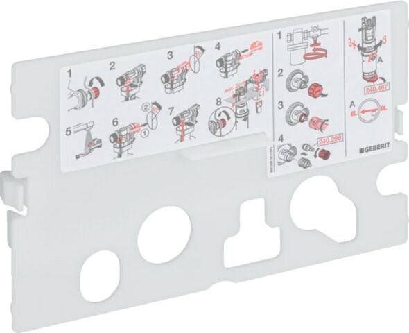 Geberit Schutzplatte für UP-SPK BH 82/90 cm