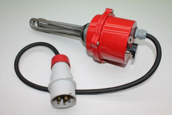 Suevia Einschraubheizkörper 400 V, 3000 W, Kabel m. Stecker (rot), Nr. 102.0849 zu Mod. 300