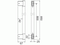 Keuco Brausestange Plan 54985, mit Brauseschieber, verchromt, 800 mm Keuco Brausestange Plan 54985, mit Brauseschieber, verchromt, 800 mm