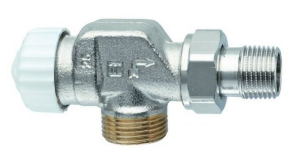 Heimeier Thermostat-Ventilunterteil V-exakt II, Axialform, DN15 x G 3/4 Aussengew.