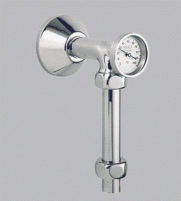 Grohe Abgangsbogen 12442 m.Thermometer m.Quetschverschraubungen 3/4&quot;x1&quot; chrom