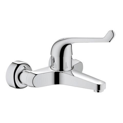 Grohe Sicherheitsmisch-Waschtisch-batterie Euroeco Special 32795 Wandm. Gussauslauf chrom