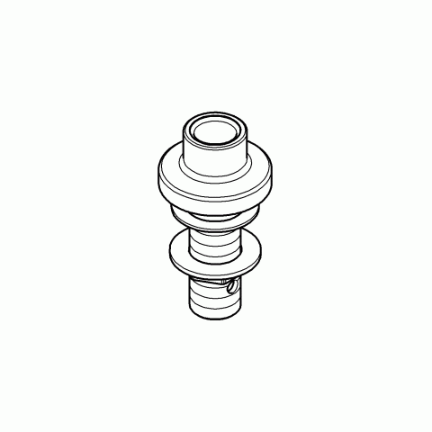 Grohe Schlauchdurchführung 27186 chrom