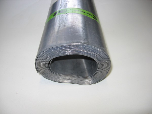 Saturn-Walzblei, S: 1.50mm, Zuschnitt: 1000mm, Ro 2.900 mm, 50 kg