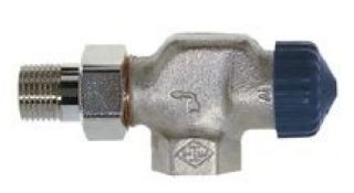 Heimeier Th.-Ventilunterteil m. bes. geringem Widerstand, Axialform, vern., DN15 (1/2")
