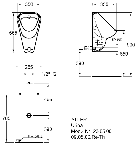 keramag visit urinal